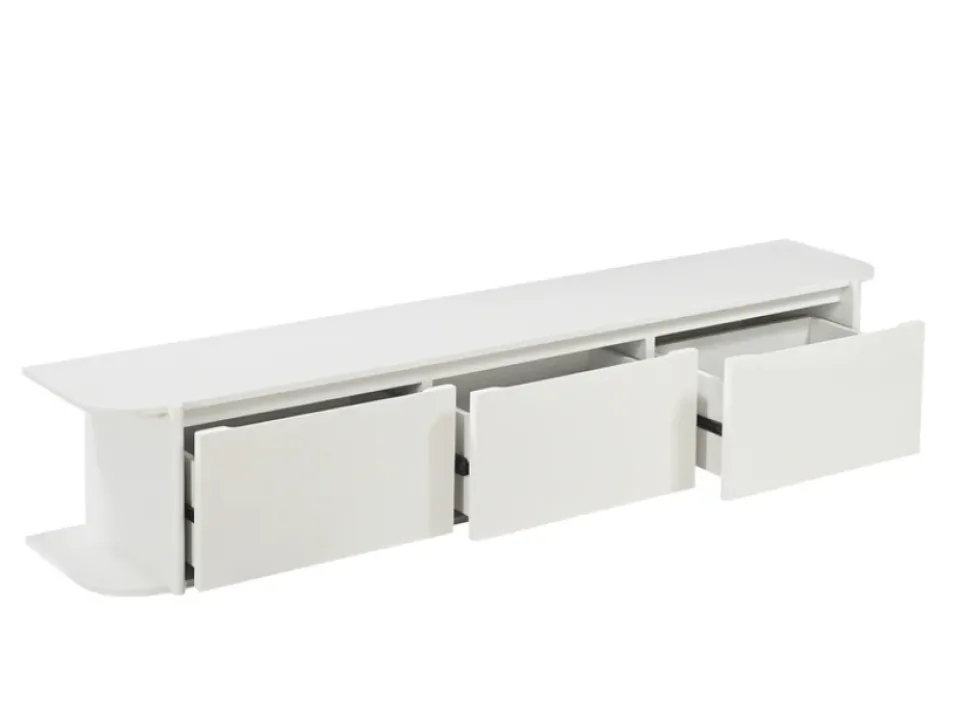 Zwevend TV Meubel Jade | Off White | 200 cm | Chique-Living