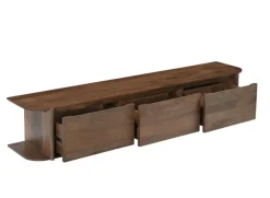 Zwevend TV Meubel 'Jade' | Walnoot Bruin | 200 cm | Chique-Living